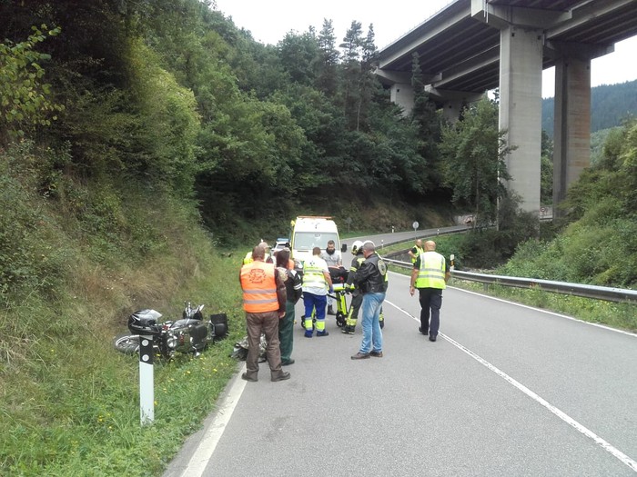 Istripua izan du motor gidari batek Baranbion