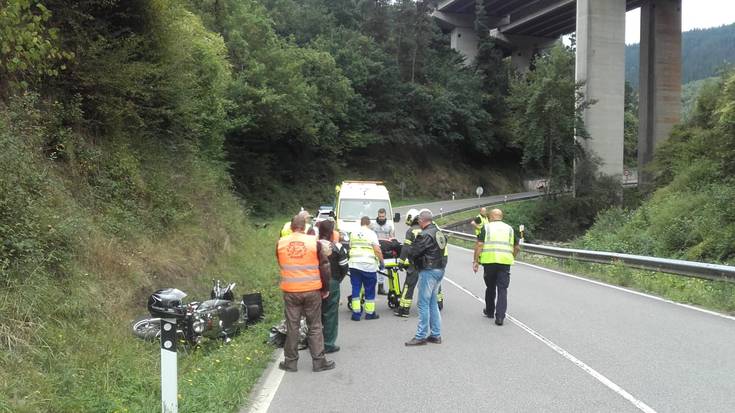 Istripua izan du motor gidari batek Baranbion