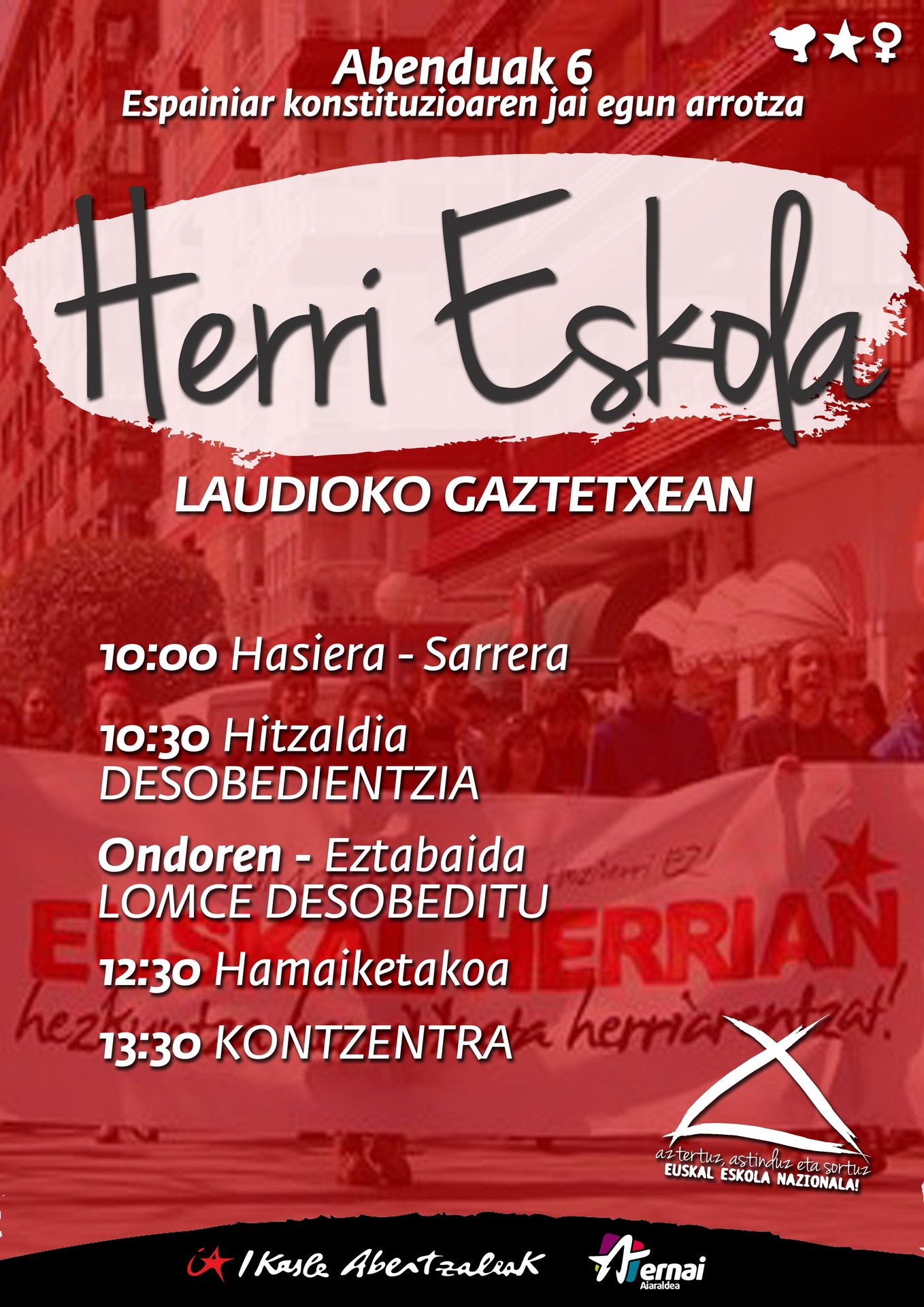 Abenduak 6, Herri Eskolak Aiaraldean!