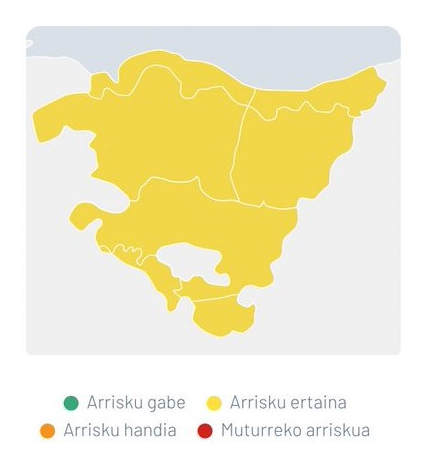 Alerta horia piztuko dute bihar haizeagatik