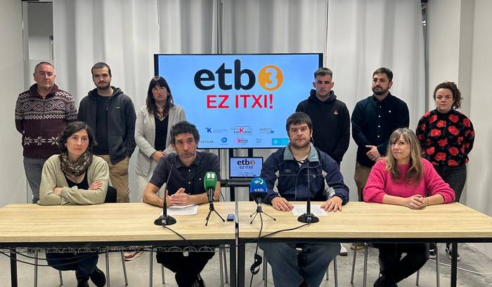 ETB3 ez ixtearen aldeko aldarriarekin bat egin du Aiaraldea Ekintzen Faktoriak