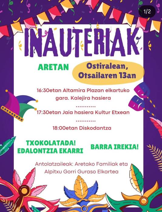 Inauteriak Aretan