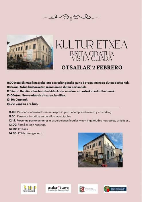 Artziniegako Kultur Etxeko bisita gidatuak