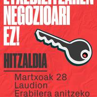 'Etxebizitzaren negozioari ez!'