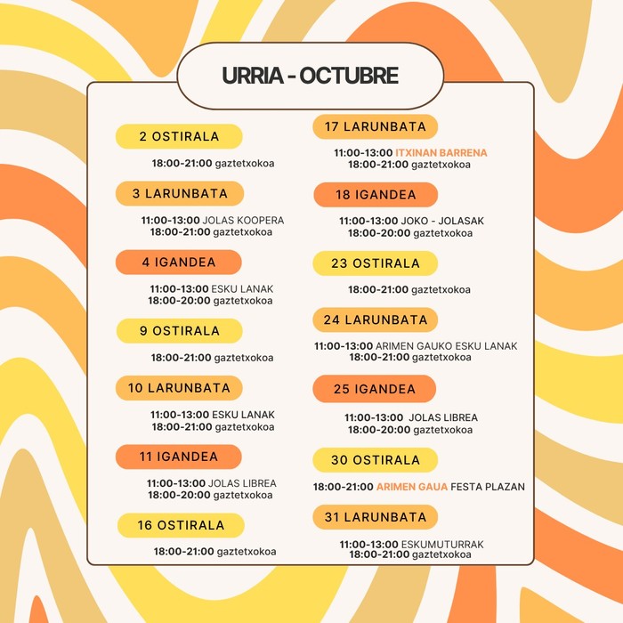 Arimen Gauaren festa Orozkon