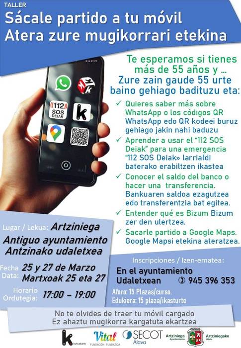 Atera zure mugikorrari etekina