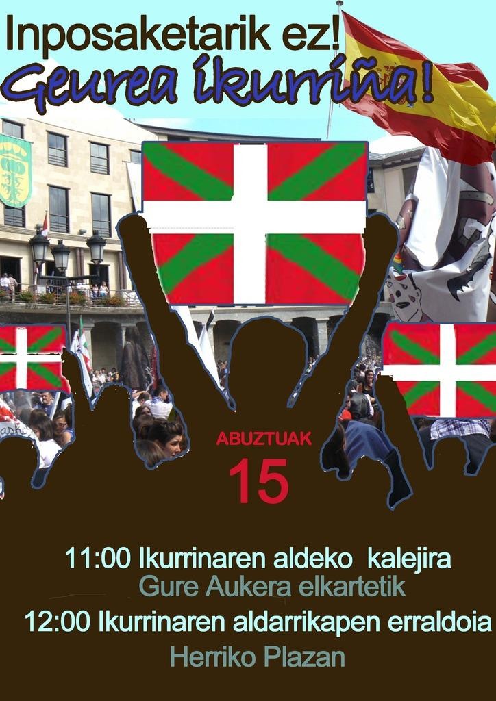 Ikurrinaren aldeko mobilizazioak deitu dituzte biharko hainbat herritarrek