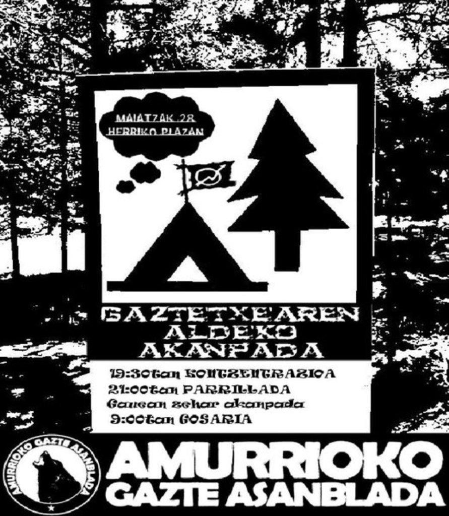 Gazte Akanpada Amurrion gazteentzako lokalak aldarrikatzeko