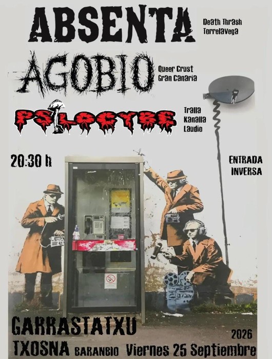 Absenta, Agobio eta Psilocyberen kontzertuak