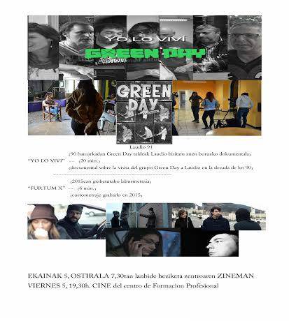 Greendayren inguruko dokumentala eta Furtum X film laburra