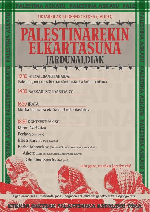 Palestinarekin elkartasuna jardunaldiak