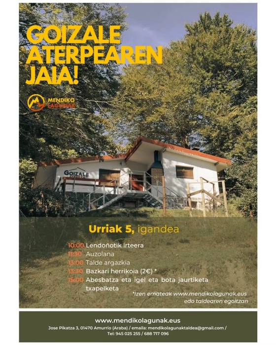 Mendiko Lagunaken aterpe eguna