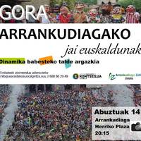 Gora Arrankudiagako jai euskaldunak! (Dinamika babesteko talde argazkia)