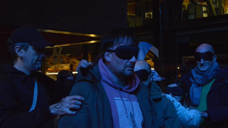 Aiaraldeko sortzaileek hartu zuten atzo Alondegia esperimentazioa Bilboko bihotzera eramateko