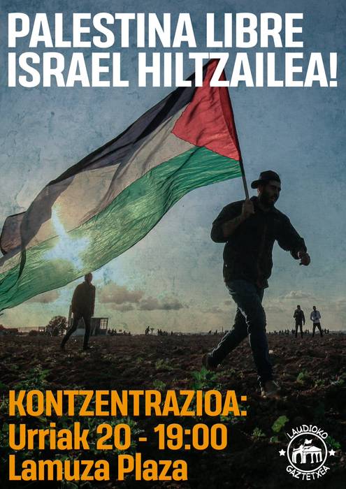 Palestina libre, Israel hitzailea!