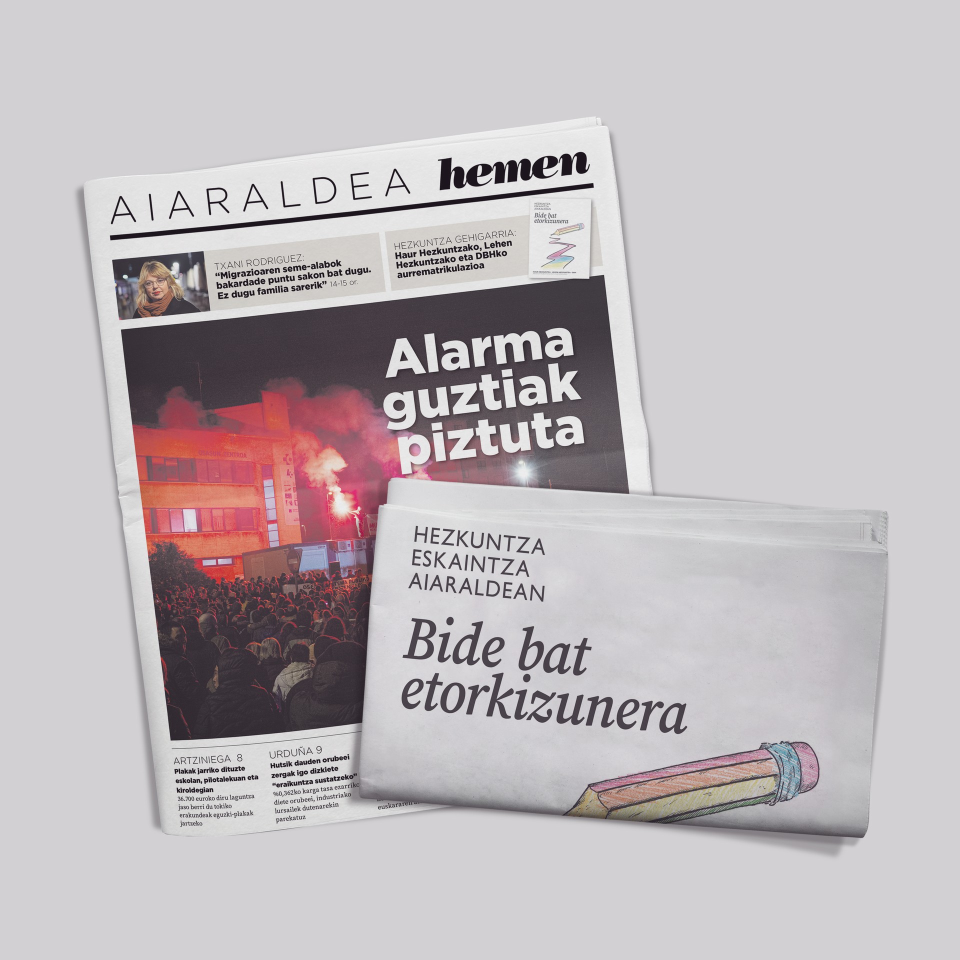 Osasun sistema publikoa aztergai Aiaraldea Hemen hamabostekariaren urteko lehenengo zenbakian