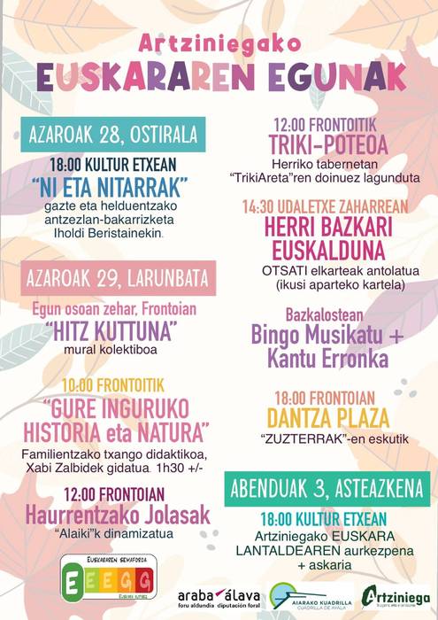 Artziniegako euskara lantaldearen aurkezpena