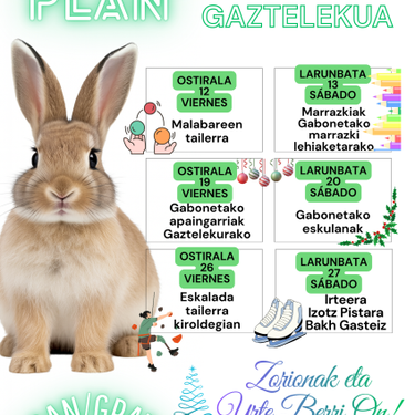 Gabonetako apaingarrien tailerra Gaztelekuan