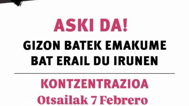 Erailketa matxistak salatzeko elkarretaratzea