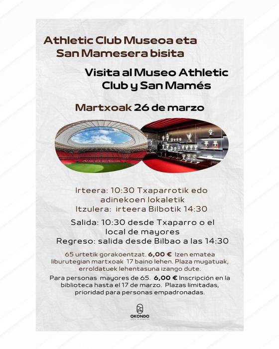 Athletic Clubeko Museoa eta San Mamesera bisita