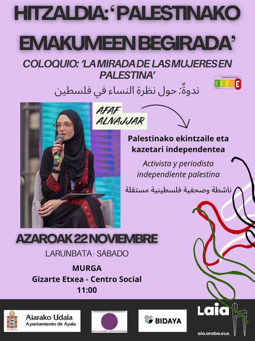 'Palestinako emakumeen begirada'