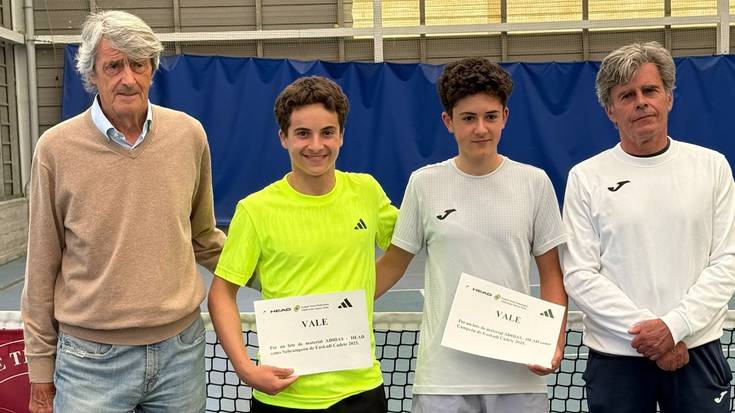 Ander Urquiza tenis jokalaria Euskadiko txapeldunordea izan da kadete mailan