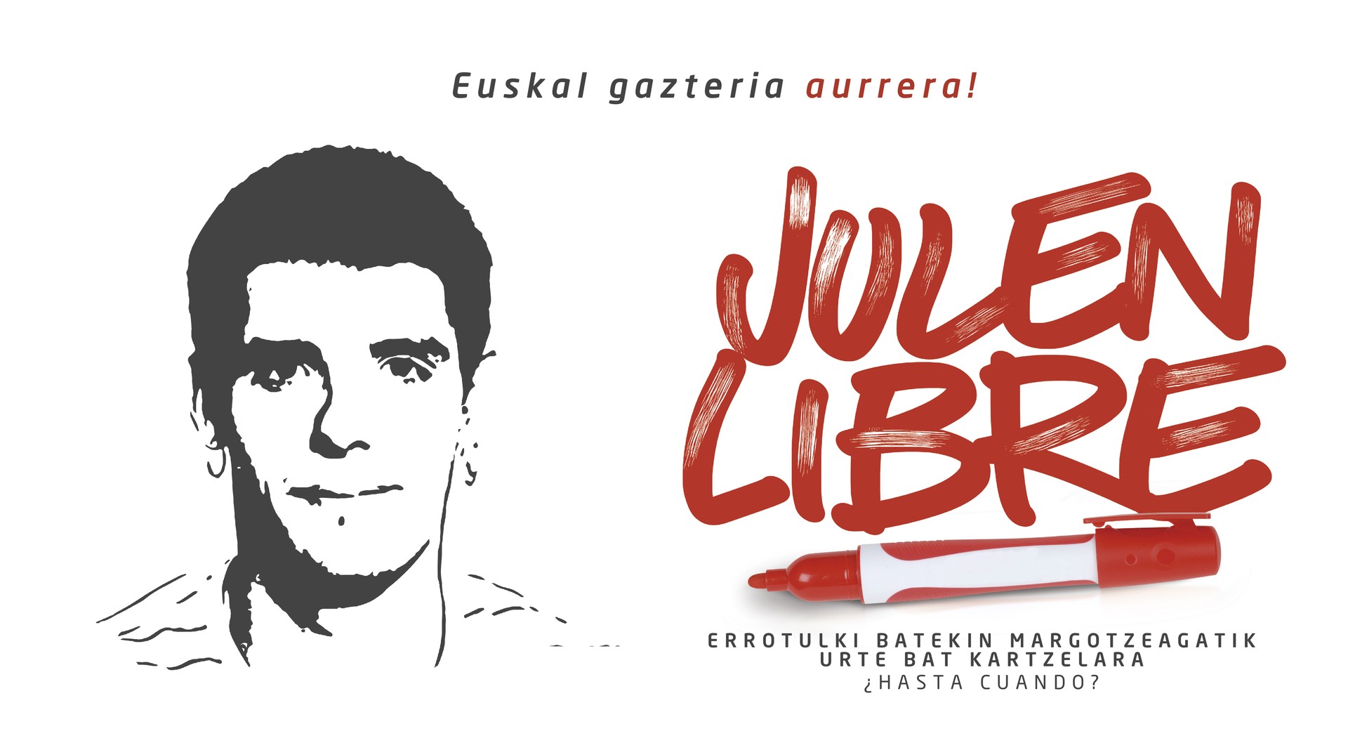 Gazte bat urtebetez espetxeratuko dute errotuladorez pintaketa bat egiteagatik