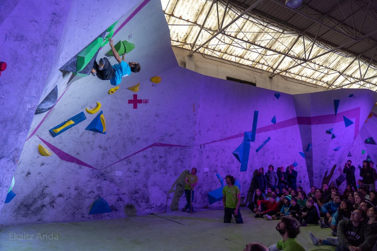 Ibai Isusi bigarren  Bizkaiko Boulder Txapelketan