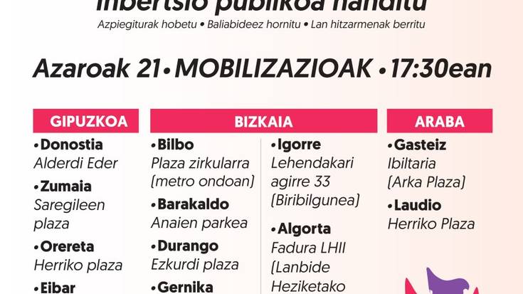 "Hezkuntza publikoa indartu" mobilizazioa