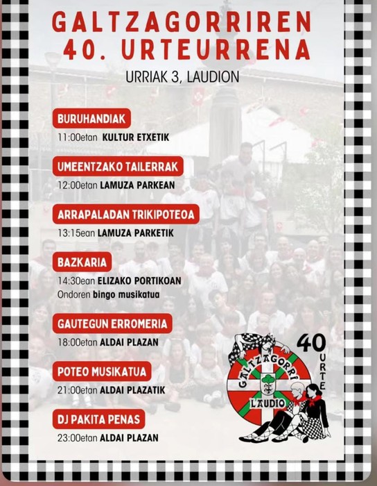 Galtzagorriren 40. urteurrena