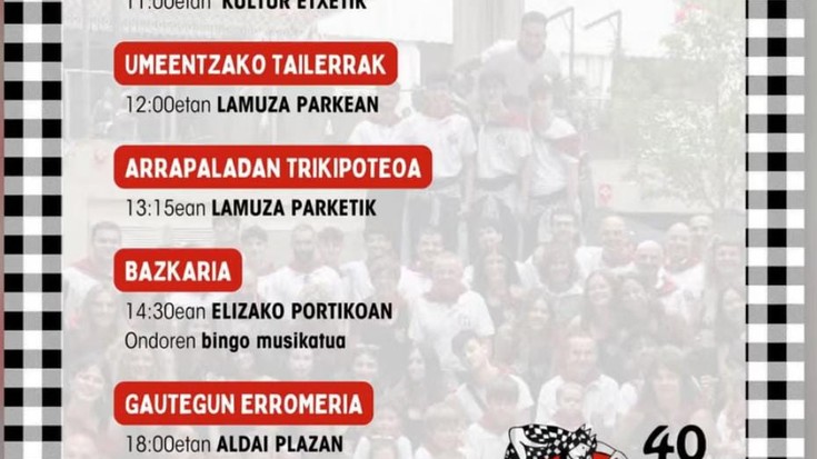 Galtzagorriren 40. urteurrena