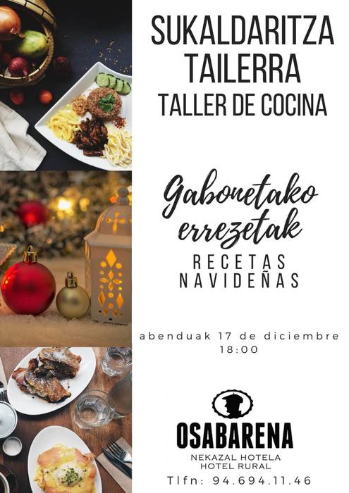 Gabonetako sukaldaritza tailerra