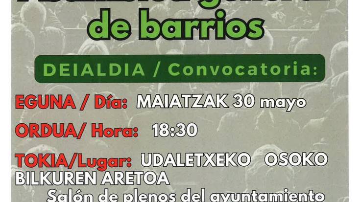 Auzoetako batzar nagusia