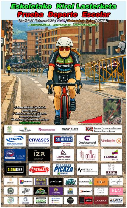 Eskoletako txirrindularitza lasterketa