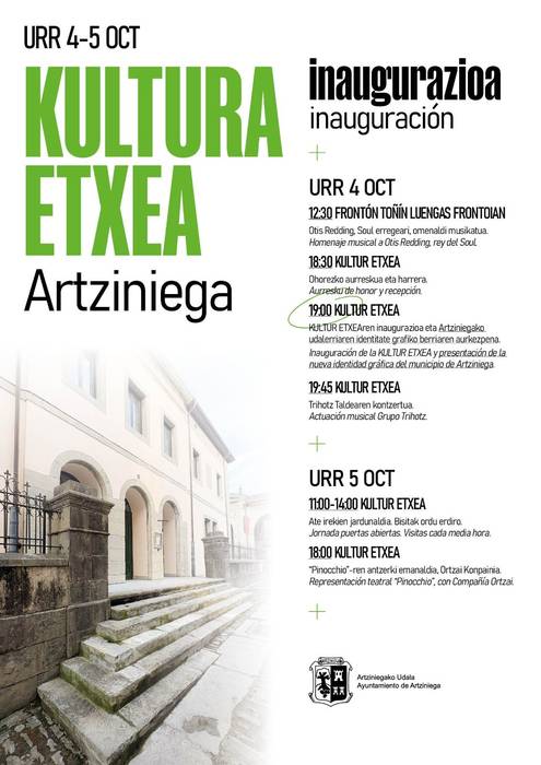 Artziniegako Kultur etxearen inaugurazioa
