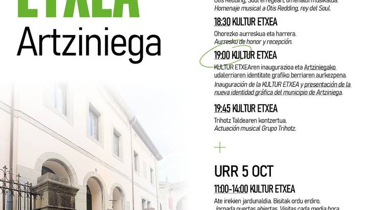 Artziniegako Kultur etxearen inaugurazioa