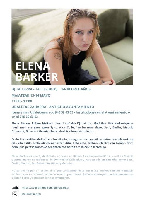 Elena Barkerren DJ tailerra [BERTAN BEHERA]