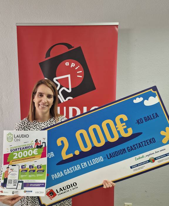Soraya Villa Novok irabazi du 'Laudio On' kanpainako 2.000 euroko saria