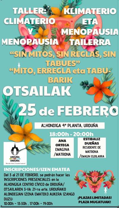 Klimaterio eta menopausia tailerra