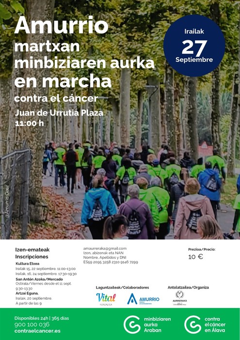 Amurrio martxan minbiziaren aurka