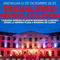 Eskualdeko mobilizazioa Maderas de Llodioko langileen alde