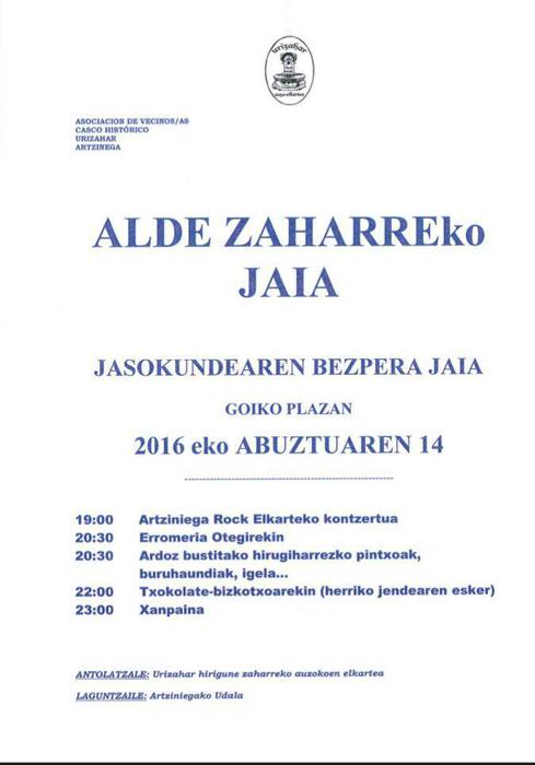 Alde Zaharreko Jaiak