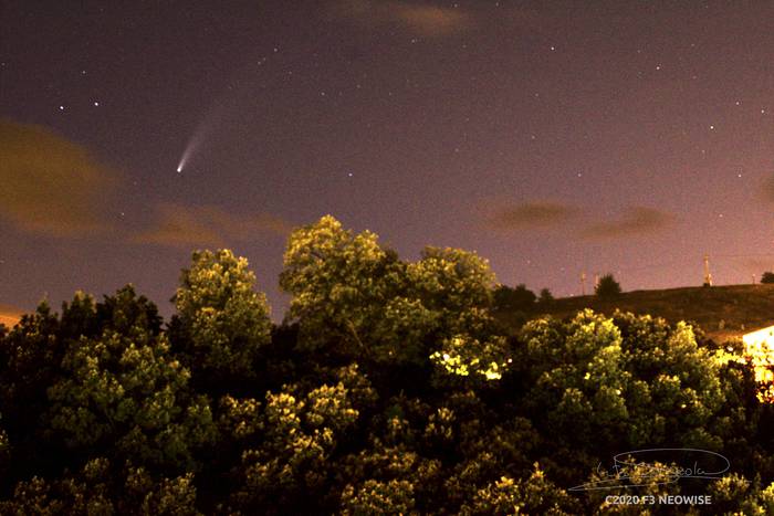 C/2020 F3 Neowise Arraño inguruan