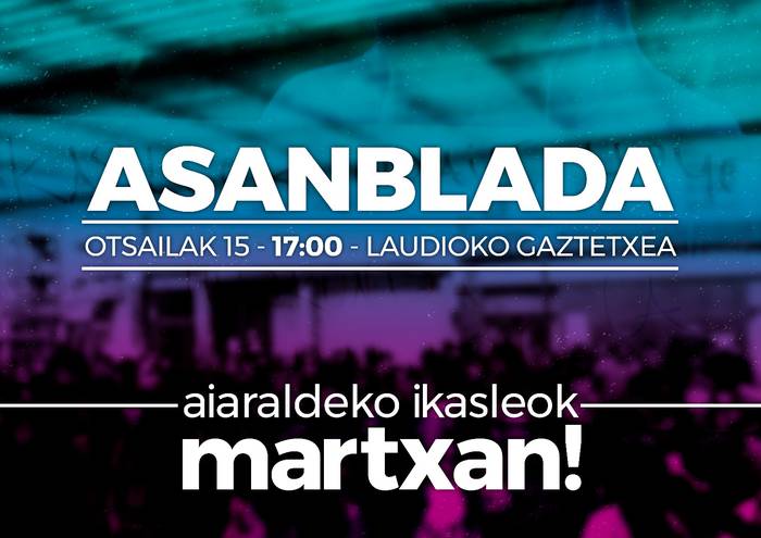 "Aiaraldeko ikasleok martxan!"