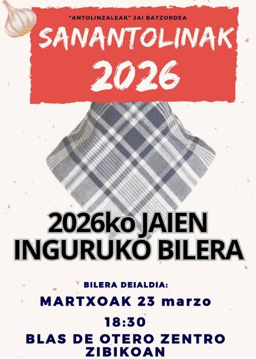 Sanantolinei buruzko bilera