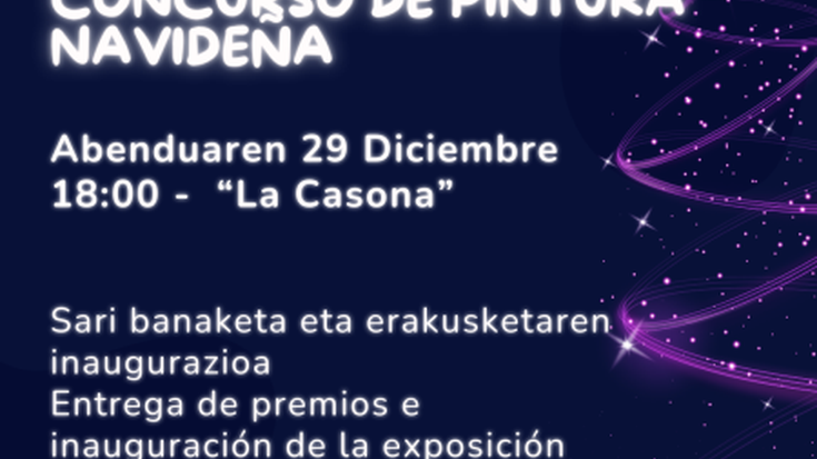 Gabonetako pintura lehiaketaren sari banaketa eta erakusketaren inaugurazioa