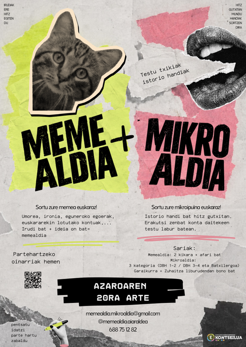 Memealdian eta mikroaldian parte hartzeko azken eguna