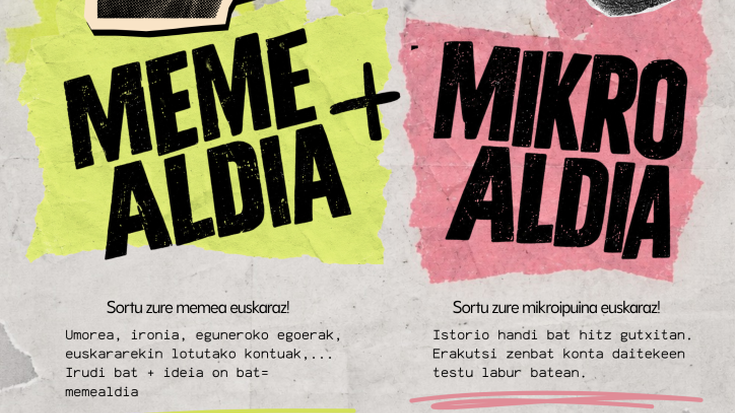 Memealdian eta mikroaldian parte hartzeko azken eguna