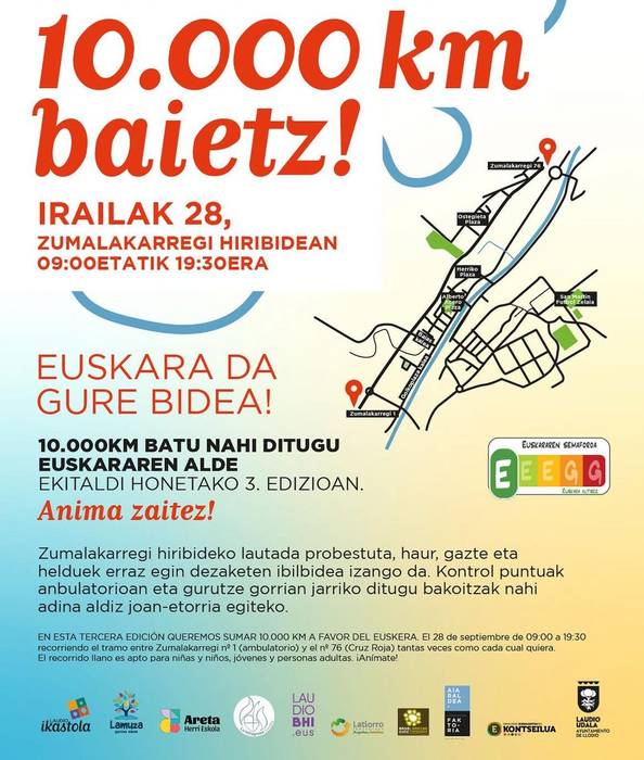 '10.000 kilometro baietz!' erronka