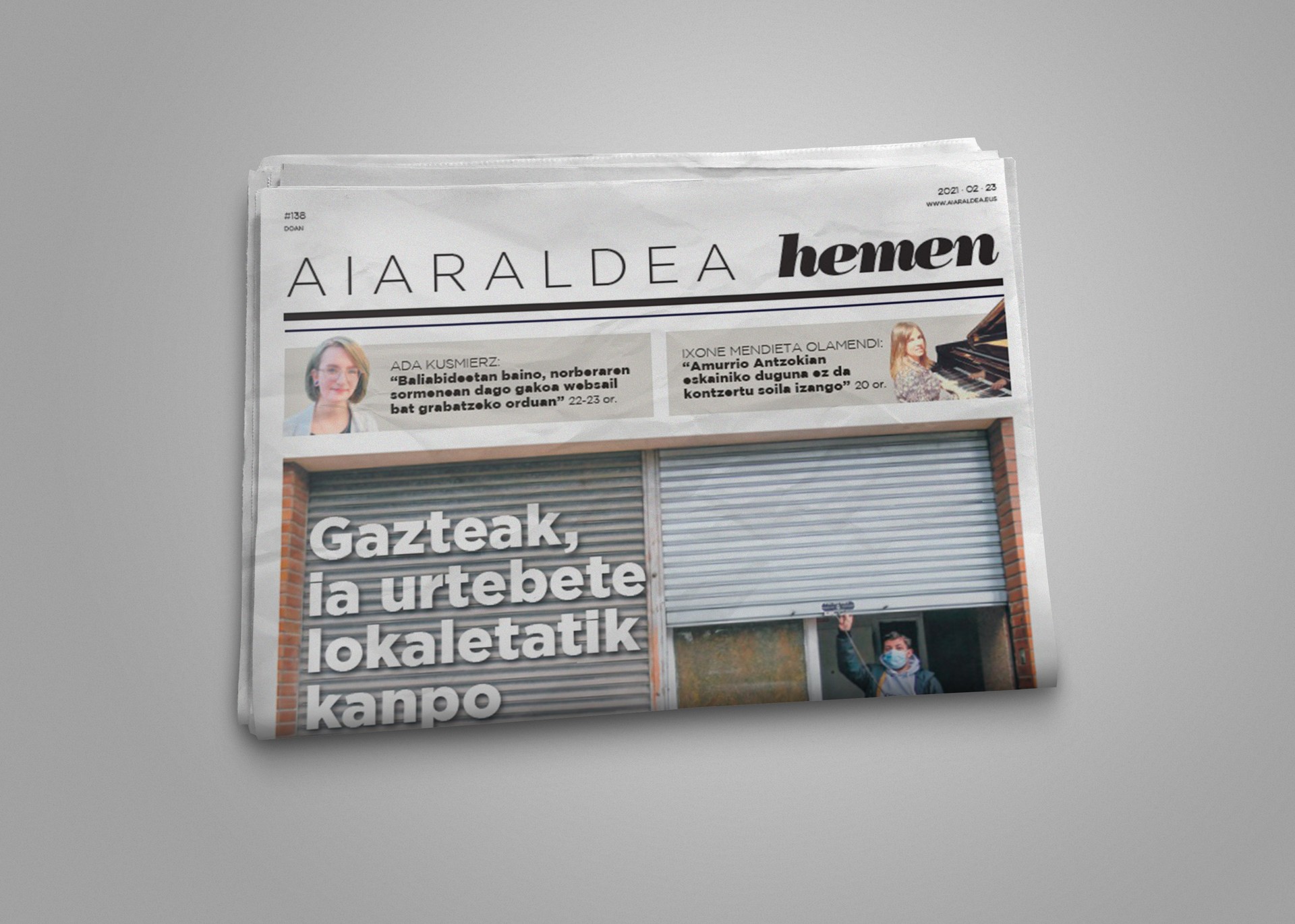 Gazteen lokalen egoera, Aiaraldea Hemen hamabostekariaren zenbaki berrian